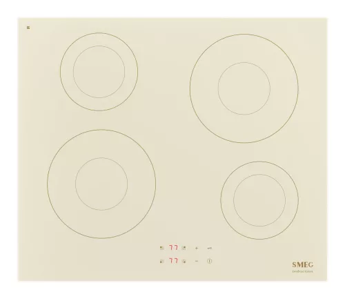SMEG INDUKCIÓS FŐZŐLAP, Universal design, 60 cm, 4 főzőzóna, bézs 