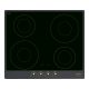 SMEG INDUKCIÓS FŐZŐLAP, Cortina design, 60 cm, 4 főzőzóna, antracit