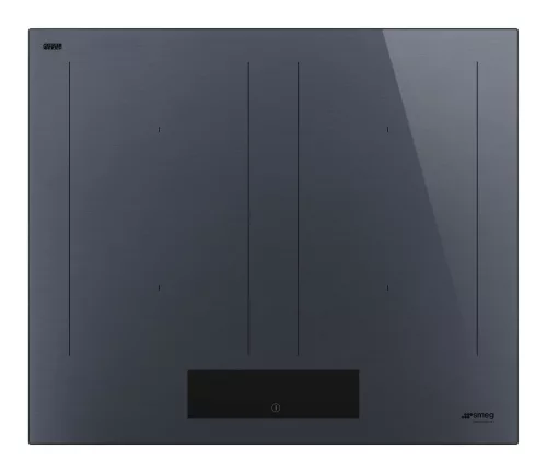 SMEG INDUKCIÓS FŐZŐLAP, Linea design, 60 cm, 4 főzőzóna, 2 MultiZone híd zóna, neptune szürke üveg