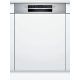 BOSCH SMI4HVS31E Serie|4 Beépíthető kezelőpaneles mosogatógép | 13 teríték | Wifi | VarioDrawer | VarioFlex | Extra Dry | 60 cm