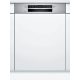 BOSCH SMI4HVS37E Serie|4 Beépíthető kezelőpaneles mosogatógép | 60 cm