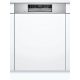 BOSCH SMI6ECS57E Serie|6 Beépíthető kezelőpaneles mosogatógép | 14 teríték | Wifi | VarioDrawer | Max Flex | RackMatic | EfficientDry | 60 cm