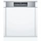 BOSCH SMI6ZDS49E Serie|6 Beépíthető kezelőpaneles mosogatógép | 13 teríték | Wifi | VarioDrawer | Max Flex | PerfectDry Zeolith szárítás | 60 cm