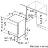 BOSCH SMU4EVS08E Serie|4 Pult alá beépíthető mosogatógép | Nemesacél | 60 cm