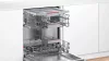 Bosch SMV4HVX00E Serie 4 Teljesen Beépíthető Mosogatógép VarioFlex Kosárral