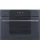 SMEG KOMPAKT KOMBINÁLT GŐZSÜTŐ, Linea design, Galileo, 45 cm, ES LCD, neptune szürke üveg