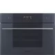 SMEG KOMPAKT KOMBINÁLT GŐZSÜTŐ, Linea design, Galileo, 45 cm, ES LCD, neptune szürke üveg