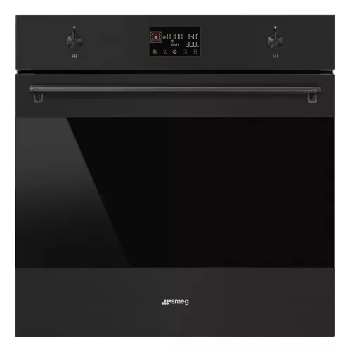 SMEG KOMBINÁLT MIKROHULLÁMÚ SÜTŐ, Classica design, Galileo, 60 cm, ES LCD, matt fekete