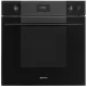 SMEG KOMBINÁLT PIROLITIKUS SÜTŐ, GŐZFUNKCIÓVAL, Linea design, Galileo, 60 cm, CS LCD, mélyfekete üveg