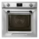 SMEG PIROLITIKUS HŐLÉGKEVERÉSES SÜTŐ, Victoria design, Galileo, 60 cm, ES LCD, inox