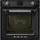 SMEG KOMBINÁLT PIROLITIKUS SÜTŐ, GŐZFUNKCIÓVAL, Victoria design, Galileo, 60 cm, ES LCD, fekete