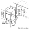 Bosch SPI6EMS21E Serie6 Keskeny Félig Beépíthető Mosogatógép