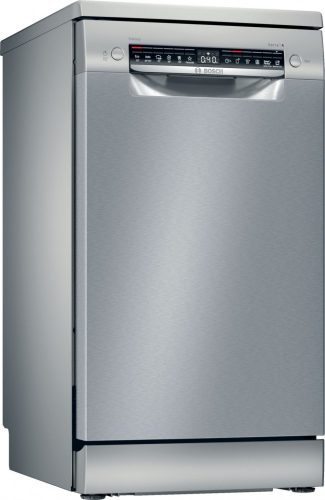 BOSCH SPS4HMI53E Serie|4 Szabadonálló mosogatógép | 10 teríték | Wifi | VarioDrawer | RackMatic | Extra Dry | Silver-inox | 45 cm