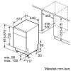 Bosch SPU4HMS10E Serie4 Keskeny Pult Alá Építhető Mosogatógép