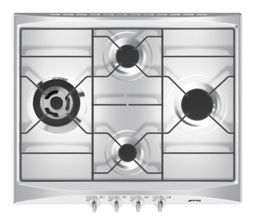 SMEG GÁZ FŐZŐLAP, Selezione design, 60 cm, 4 gázégő, inox