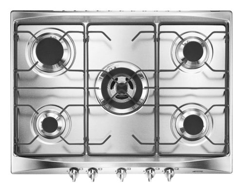 SMEG GÁZ FŐZŐLAP, Selezione design, 68,5 cm, 5 gázégő, inox