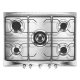 SMEG GÁZ FŐZŐLAP, Selezione design, 68,5 cm, 5 gázégő, inox