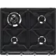 SMEG GÁZ FŐZŐLAP, Victoria design, 60 cm, 4 gázégő, fekete