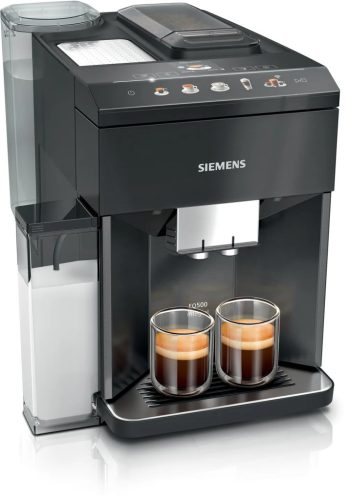 SIEMENS TQ518RX3 Teljesen automata kávéfőző | EQ500 | Sötét inox | Kivehető víztartály | 15 bar