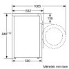 BOSCH WAV28E00BY HomeProfessional Elöltöltős mosógép | i-Dos | SpeedPerfect  | 9 kg | 1400 f/perc | TFT