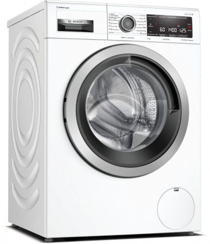 BOSCH WAV28L91BY Serie|8 Elöltöltős mosógép | ActiveOxygen | 4D WashSystem | SpeedPerfect | 9 kg | 1400 f/perc | LCD