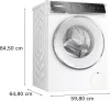 BOSCH WGB266A6BY Serie 8 Exkluzív mosógép fehér-inox 11 kg