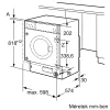 Bosch WIW28542EU Home Connect beépíthető mosógép