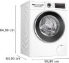 BOSCH WNG254A0BY Serie|6 Mosó-szárítógép | 10/6 kg | 1400 f/perc | SpeedPerfect | i-DOS | EcoSilenceDrive | IronAssist | TouchControl