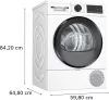 Bosch WQG243DNBY Home Connect hőszivattyús szárítógép