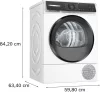 Bosch WQH245B6BY Home Connect hőszivattyús szárítógép