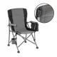 Leziter Comfort Plus karfás horgász szék pohártartóval szürke
