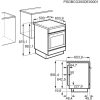 Zanussi ZCG510N1XA Gáztűzhely | 51l | Inox