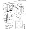 Zanussi ZOHEE2K2 Beépíthető sütő | Aqua Clean | LCD | 65l | Fekete